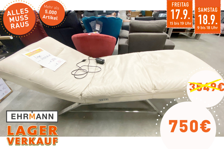 Lederliege für 750 statt 3.549 Euro