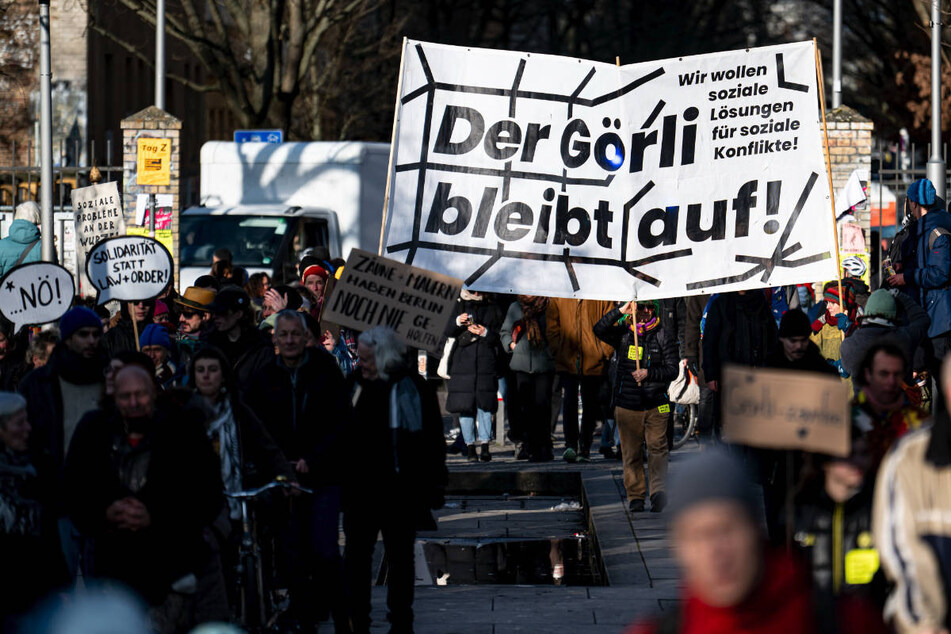Gegen den Bau des Zauns am "Görli" regt sich schon seit geraumer Zeit Widerstand.