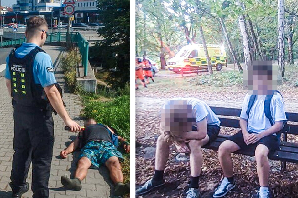 Auch ein 53-Jähriger (l.) und zwei Jugendliche wurden wegen ihrer Trunkenheit auf Facebook an den Prager gestellt.