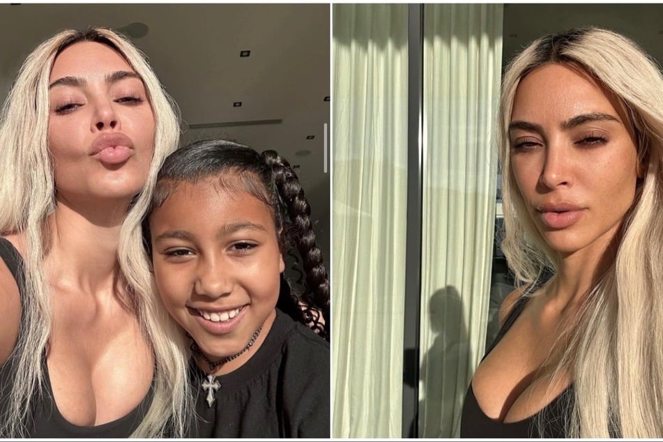 Sunny days and adorable selfies! Kim Kardashian took to Instagram to show her quality time with North West.
