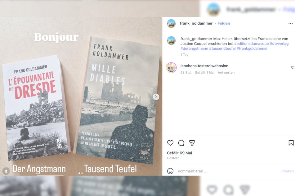 Die französischen Ausgaben der Krimis "Tausend Teufel" und "Der Angstmann".