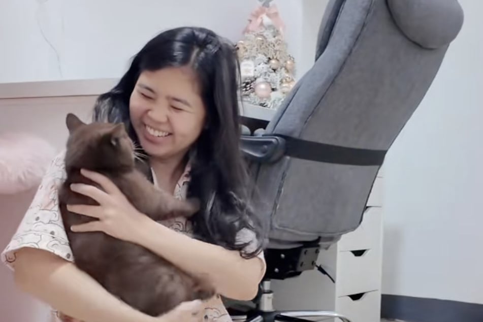 Glücklicherweise konnte Misus Besitzerin den Streich nicht lange aufrechterhalten.