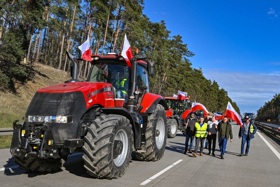 Erneute Bauernproteste an der Grenze zu Polen: Ab hier ist die A12 gesperrt