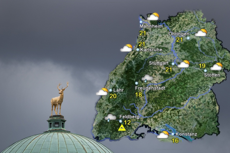 So wird das Wetter in Baden-Württemberg am Donnerstag. (Fotomontage)