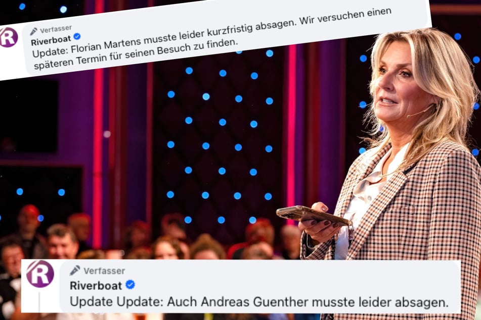 Sah sich vor Sendungsbeginn mit zwei Absagen konfrontiert: "Riverboat"-Moderatorin Kim Fisher (56).