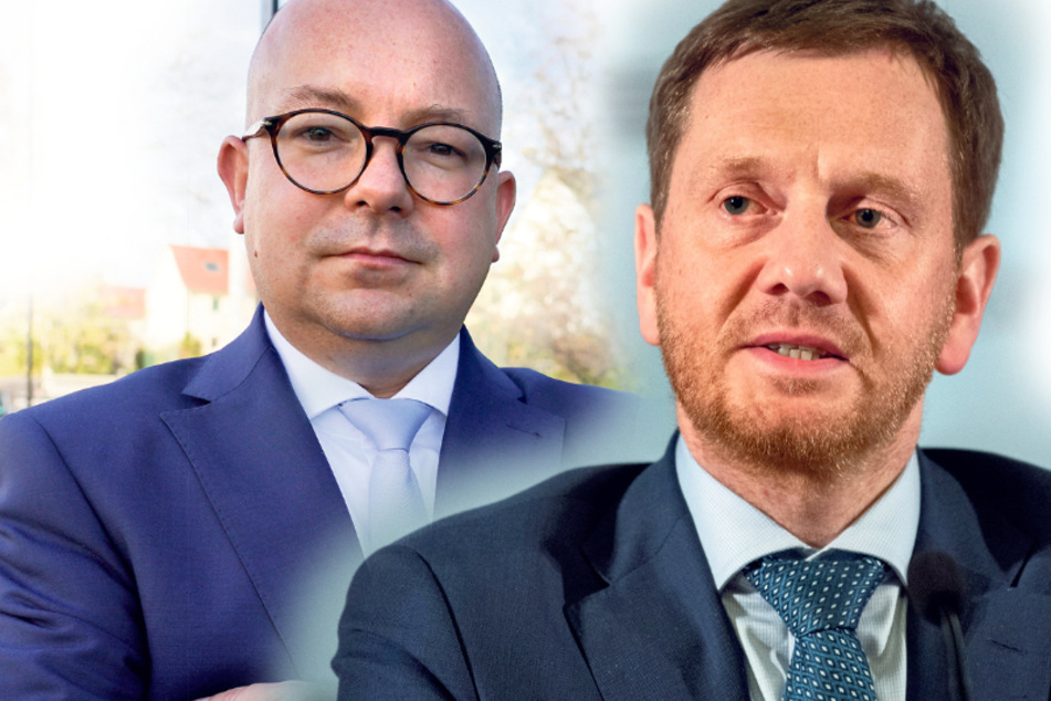 Bekommt bald Protest-Post aus dem Bundestag von Frank Müller-Rosentritt (37, FDP, links): Landesvater Michael Kretschmer (44, CDU).