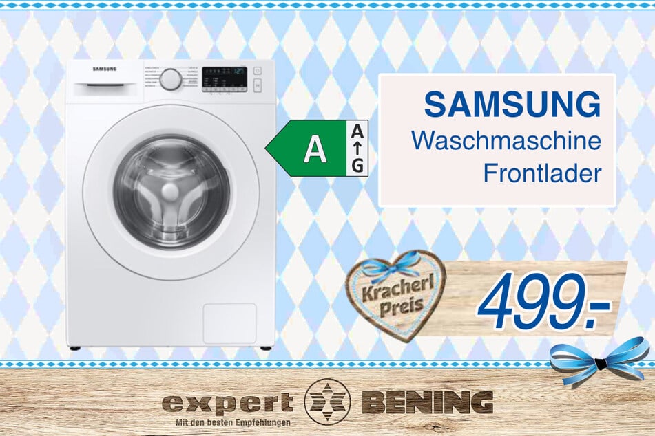 Samsung Waschmaschine für 499 Euro.