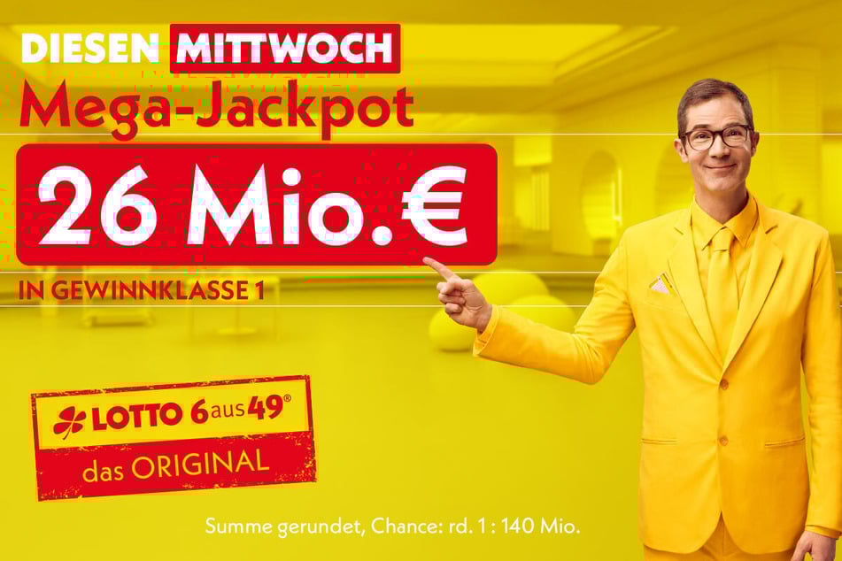 Im LOTTO-Jackpot liegen 26 Millionen Euro am Mittwoch (4.3.).
