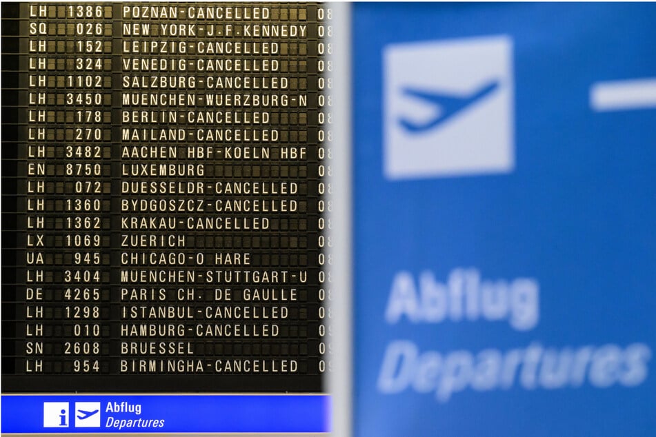 656 Annullierungen wurden am Flughafen Frankfurt am Donnerstag registriert.