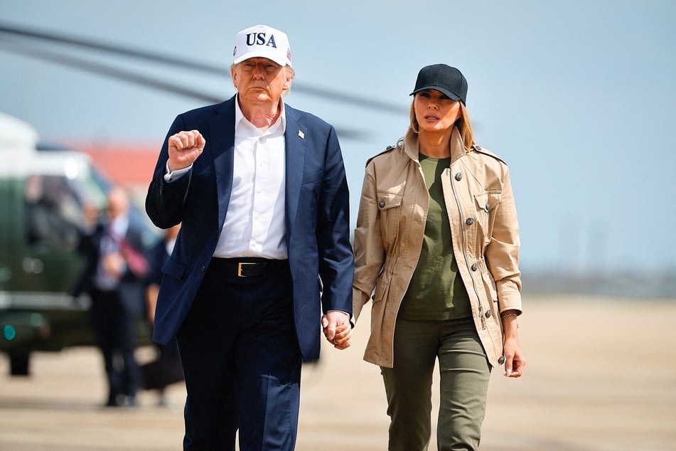 Ukrainians have been praising First Lady Melania Trump (r.) after President Donald Trump claimed she has been urging him to help the country take on Russia.