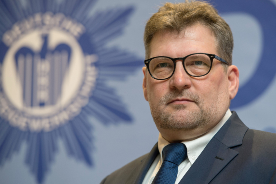Ralf Kusterer, der Landesvorsitzende der Deutschen Polizeigewerkschaft Baden-Württemberg (DPolG-BW), bei einer Veranstaltung der DPolG-BW.