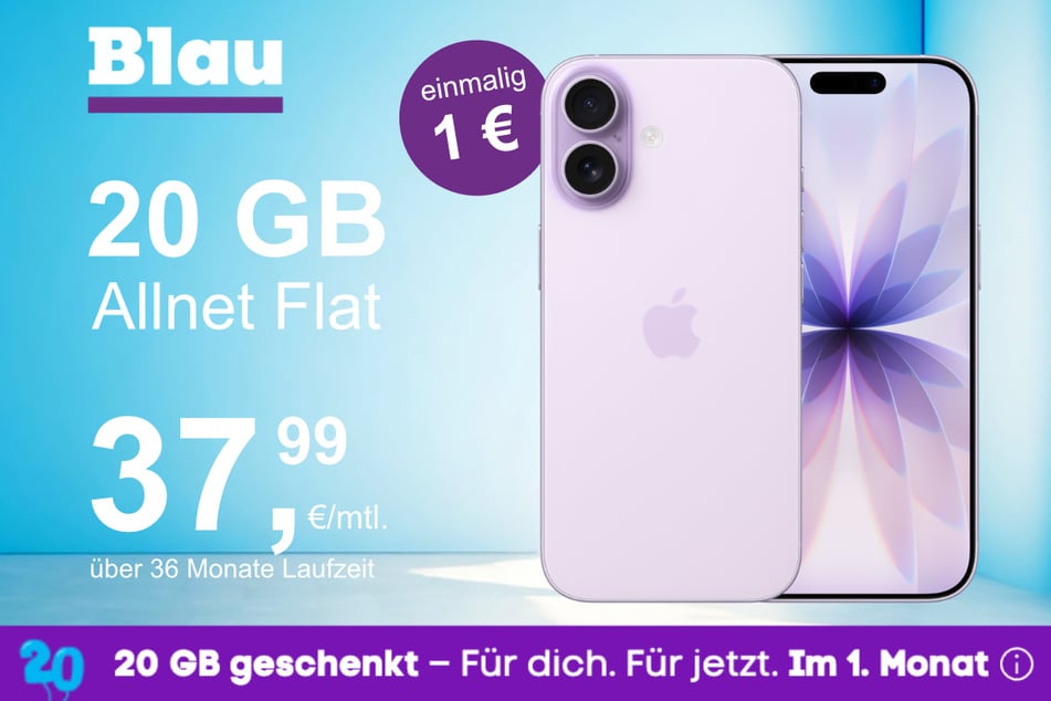 Das neue iPhone 17 im o2 Mobile M für einmalig 1 Euro.