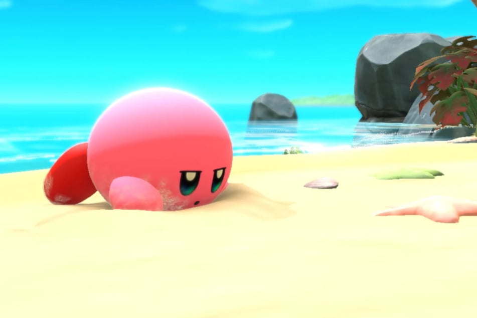 Kirby verschlägt es nach einer Nintendo-typischen Introsequenz an einen malerischen Sandstrand. Das Abenteuer kann beginnen.