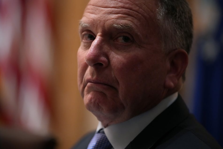 US Special Envoy to the Middle East Steve Witkoff looks on during a meeting with Ukrainian President Volodymyr Zelensky, US President Donald Trump, and members of his Cabinet at the White House on October 17, 2025, in Washington, DC.