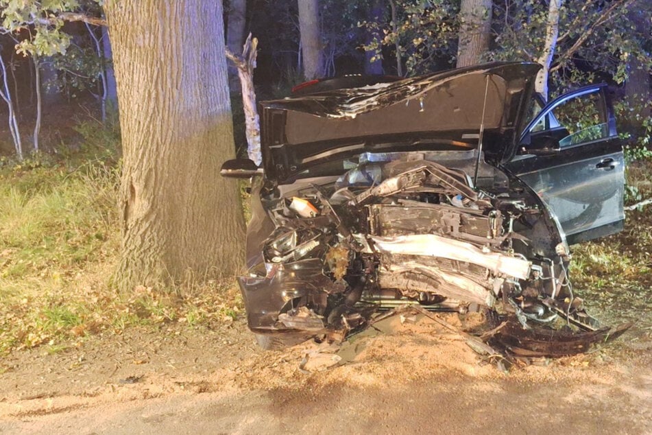 Auto kommt von Straße ab und kracht gegen Baum: Mehrere Verletzte