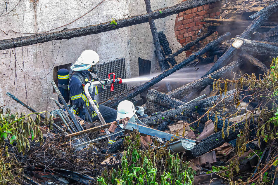 Die Feuerwehr löschte das Feuer, der Schaden ist dennoch groß.
