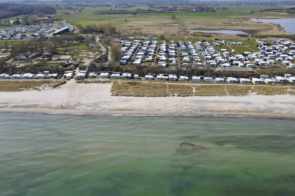 Der Campingplatz Damp Ostseecamping in Schleswig-Holstein. Als Teilnehmer am Tourismus-Modellprojekt "Ostsee-Fjord-Schlei" darf das Resort ab dem 19. April 2021 wieder Besucher beherbergen.