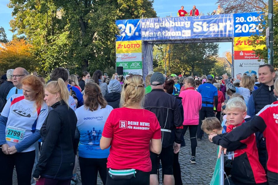 Bereits am Vormittag standen die ersten Läufer am Startpunkt bereit.