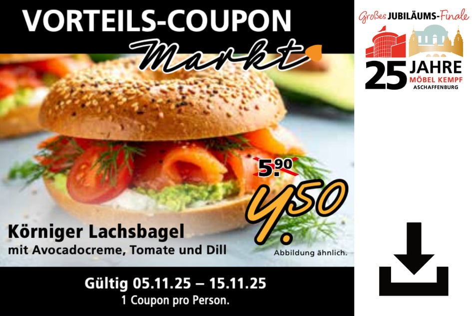 Hier klicken und Essenscoupon herunterladen.