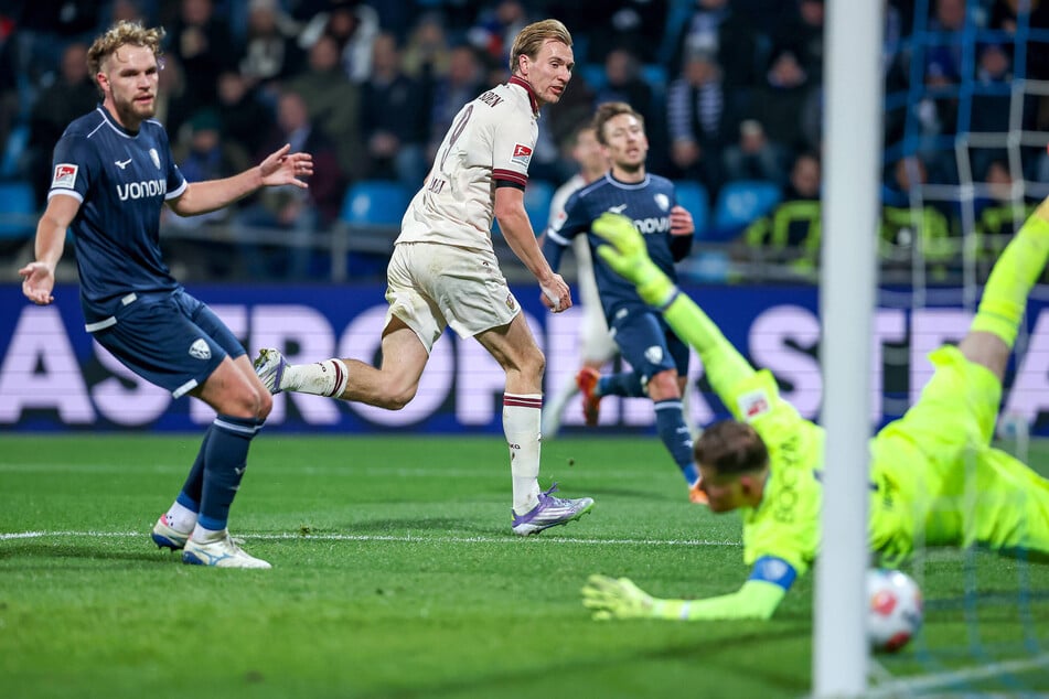 In Bochum traf Vincent Vermeij (31, M.) erstmals für Dynamo - auch zum 2:0.