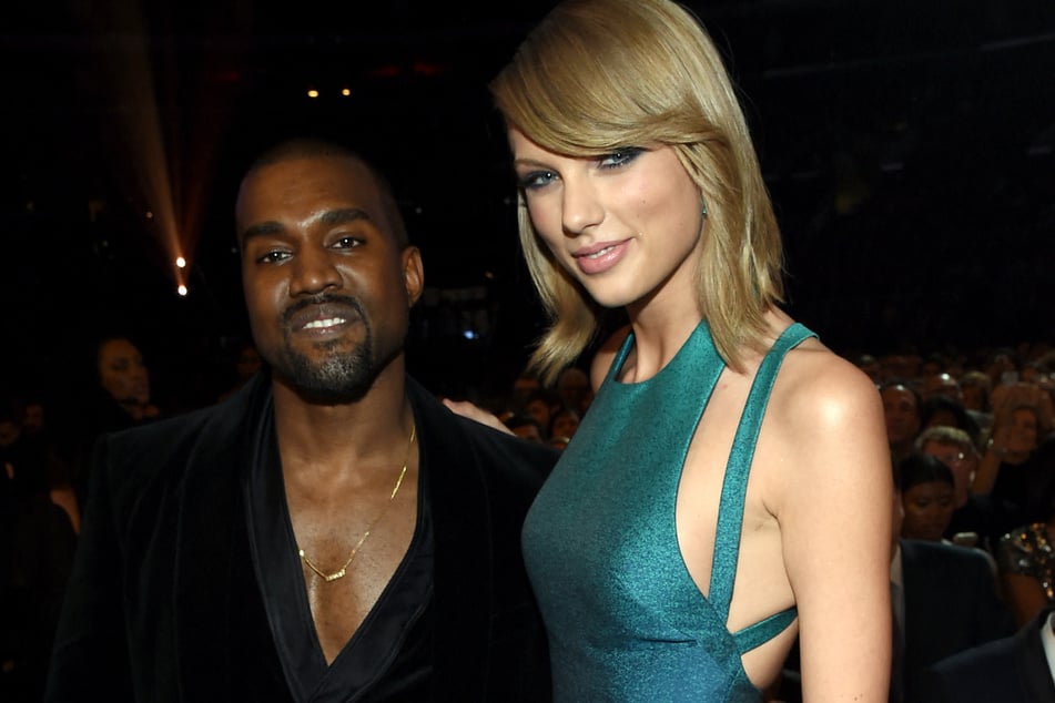 Taylor Swift (r.) and Kanye West's longtime feud ignited in 2016 over the rapper's hit song Famous.