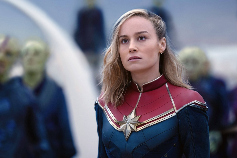 Brie Larson stars as Captain Marvel / Carol Danvers in Disney's The Marvels.