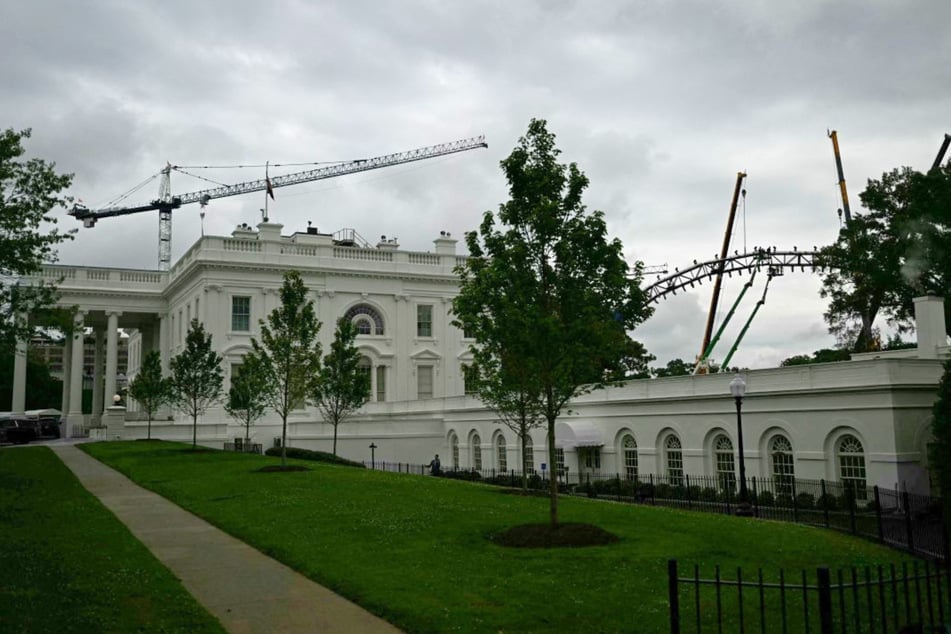On Tuesday, President Donald Trump began construction on a massive stage on the White House lawn where he plans to host a UFC fight in June.