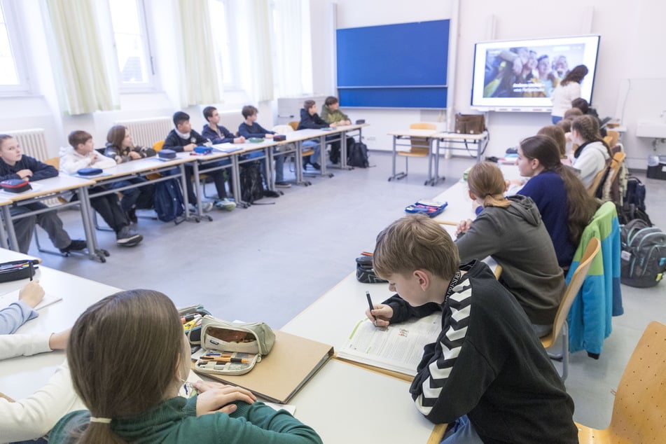 Blick in das Klassenzimmer von Johann.