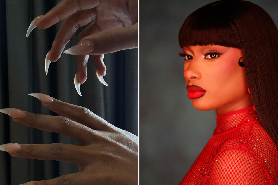 Megan Thee Stallion thrills millions of fans with her slightly unsettling fang nails.