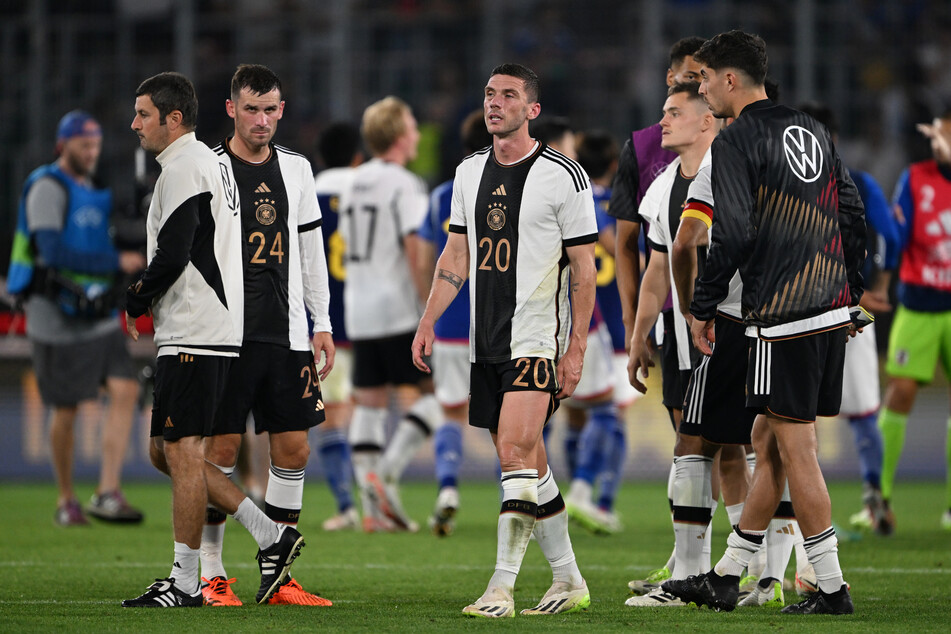 Leere und Fassungslosigkeit: Die deutsche Nationalmannschaft nach dem 1:4-Debakel gegen Japan.