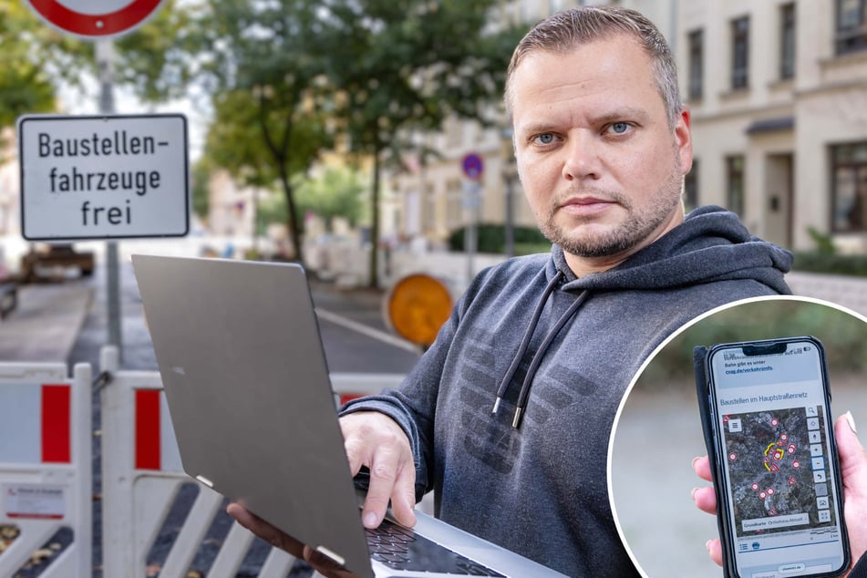 Chemnitz: Baustellenservice vom Chemnitzer Rathaus lässt viele Fragen offen