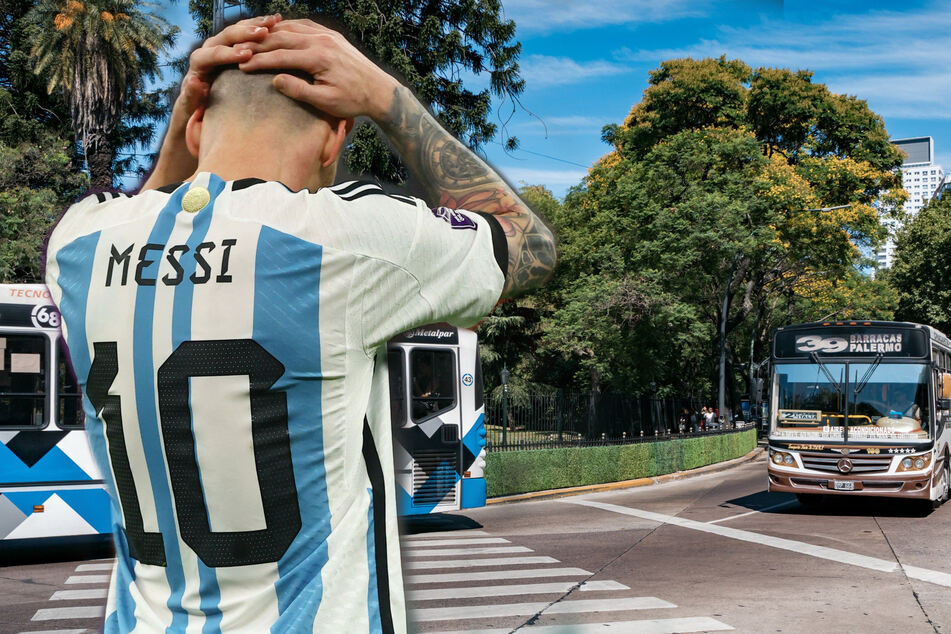 A man was arrested after hijacking a bus to race home and see Lionel Messi and Argentina play in the World Cup.