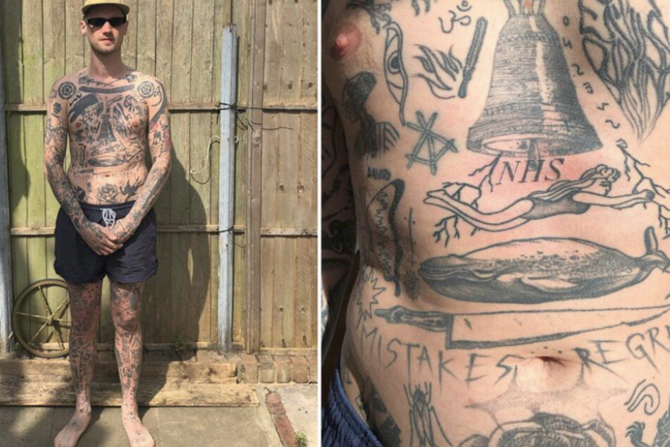 Auf Chris Woodheads Körper ist nicht mehr viel Platz für neue Tattoos.