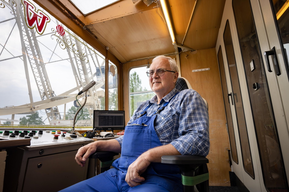Riesenrad Chef Klaus Wilhelm (75) betreibt seit 30 Jahren das Riesenrad.