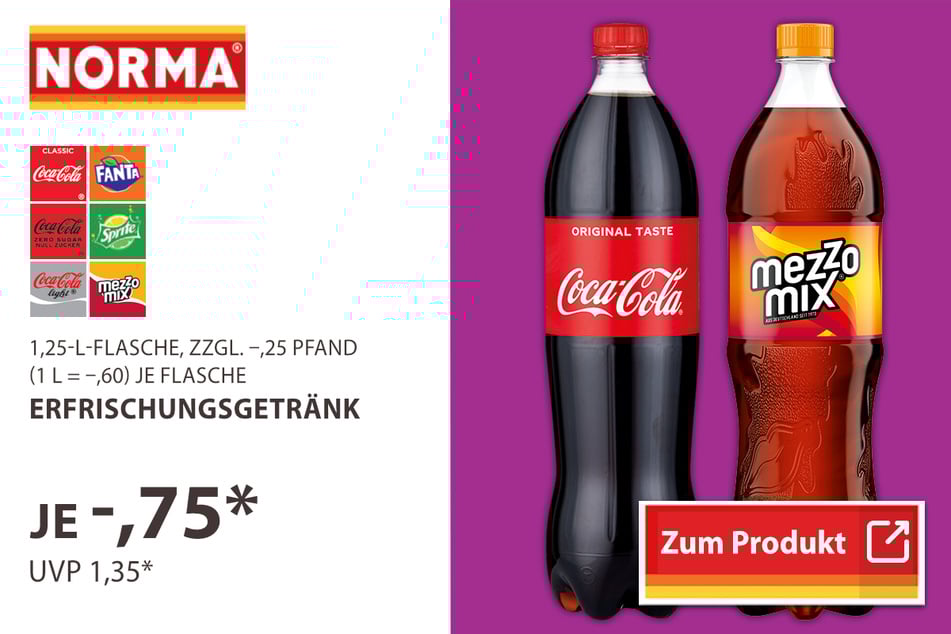Coca Cola, Fanta, Sprite und Mezzo Mix