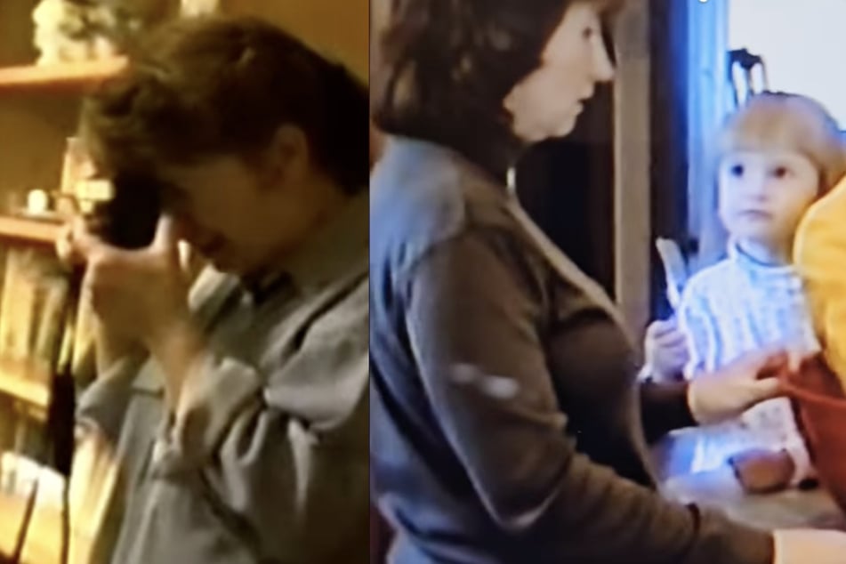 Femme regarde les vieilles cassettes VHS : Lorsqu'elle voit ce que son père a filmé en secret, elle est complètement sous le choc