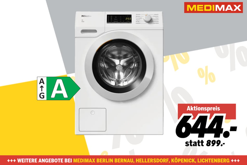 Miele-Waschmaschine für 644 statt 899 Euro.