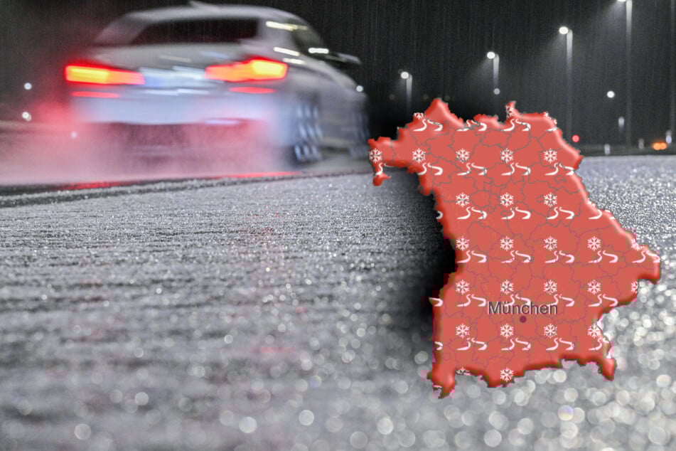 Gefrierender Regen verwandelt Bayern Straßen in eine gefährliche Rutschpartie.