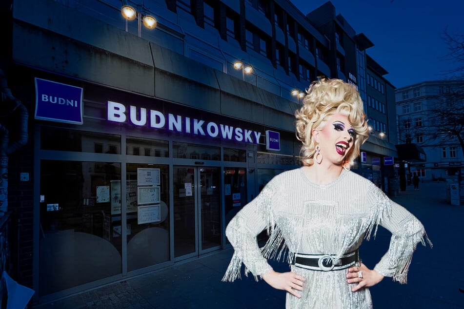 Dragqueen und DJane Pamela Power wird am 2. August in der budni-Filiale Lange Reihe auflegen.