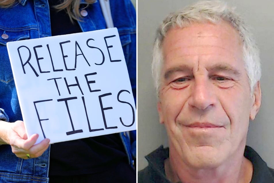 The Justice Department recently asked a judge not to release the names of two individuals Jeffrey Epstein (r.) sent payments to as he was being prosecuted.