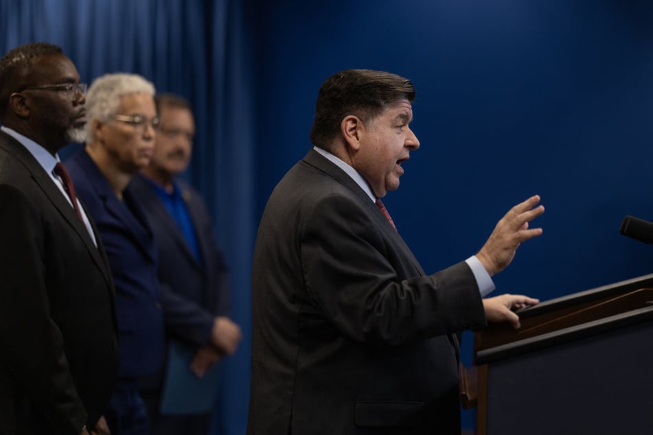 Illinois Governor JB Pritzker slammed Trump's threats at a press conference after his state launched a lawsuit challenging the deployment of federal troops.