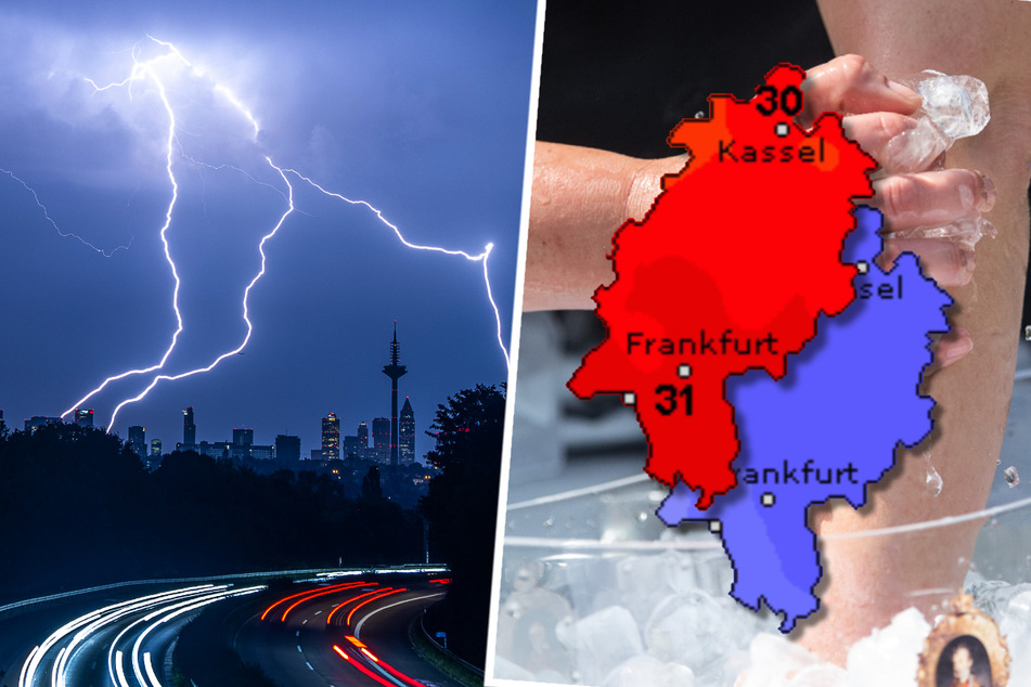 Erst kommt die Hitze nach Hessen, dann sind schwere Gewitter mit Hagel angesagt