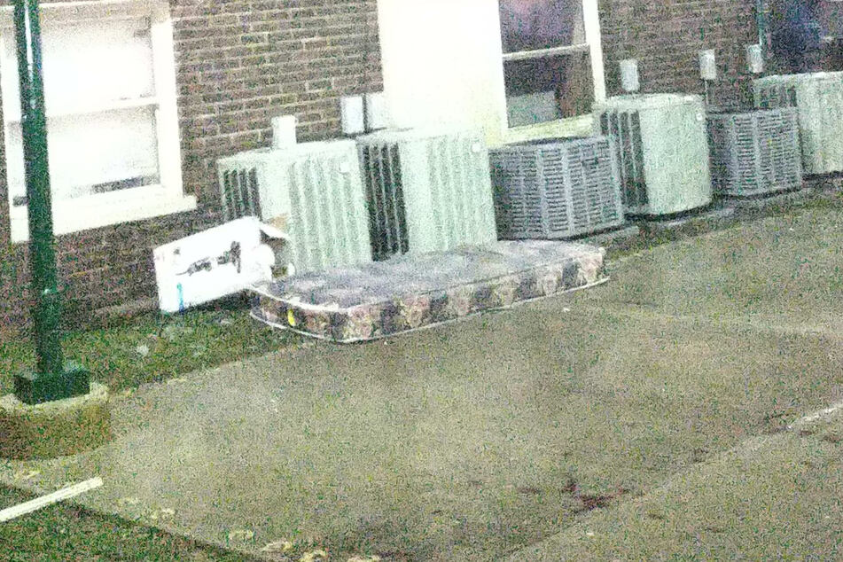 The children used this mattress to jump out of the window.