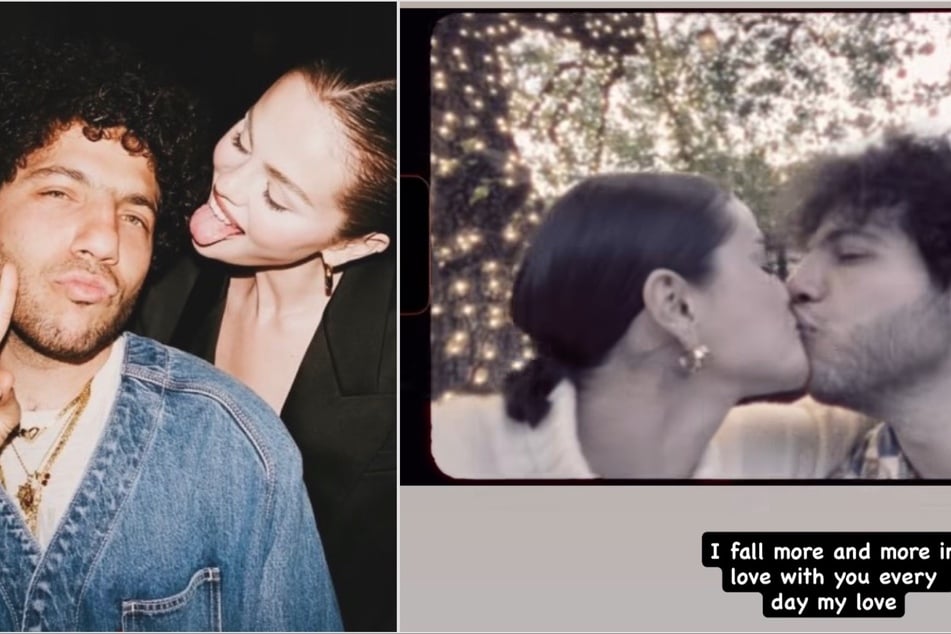 Selena showed Benny (l.) some love on her Instagram after fans criticized the producer's unruly podcast appearance.