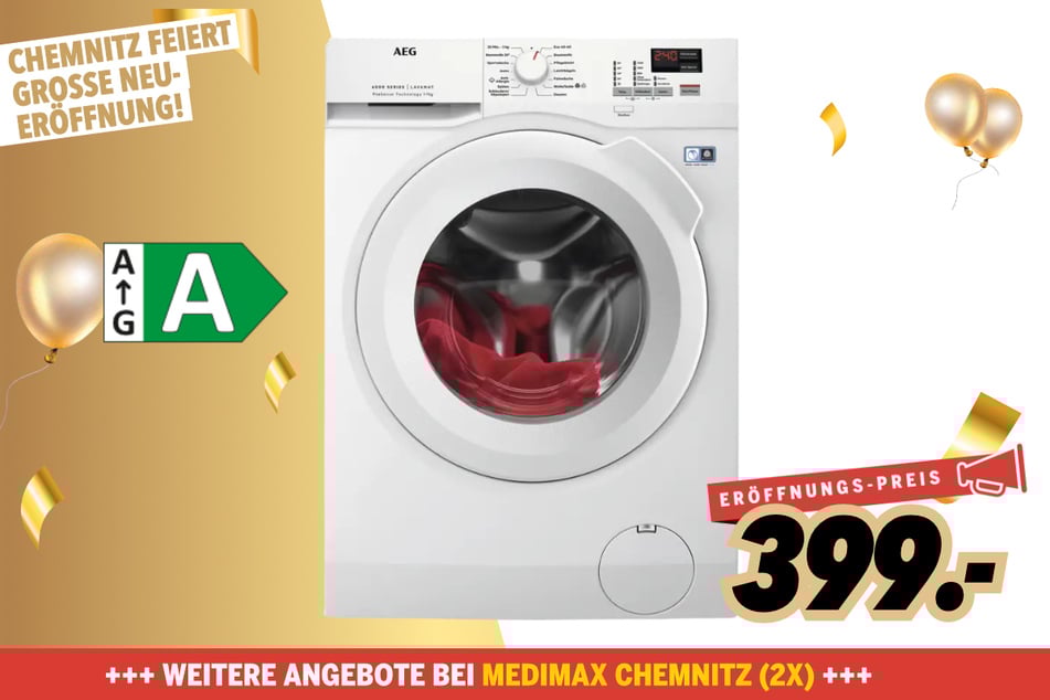 AEG-Waschmaschine für 399 Euro.