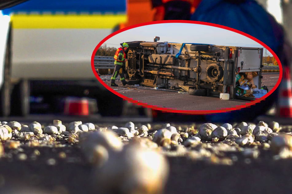 Unfall A: Kurioser Crash: Champignons sorgen für Sperrung von A10