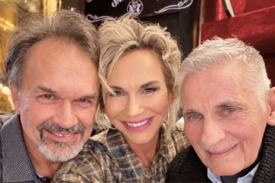 Heinz Hoenig (75, v.r.n.l.) gemeinsam mit Ehefrau Annika und Schauspielkollege Martin May (65).