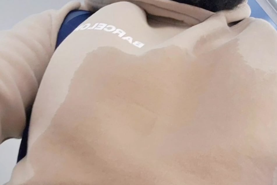 Kevin Glovers (39) Hoodie war nach dem Flug durchnässt.