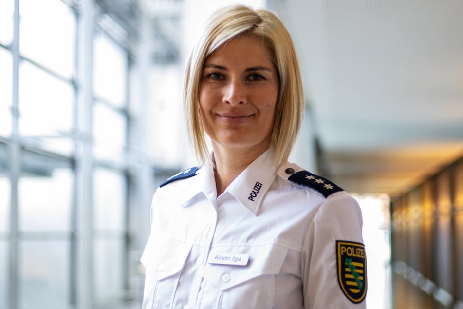 Kirstin Ilga (42) ist Polizeisprecherin des sächsischen Innenministeriums.