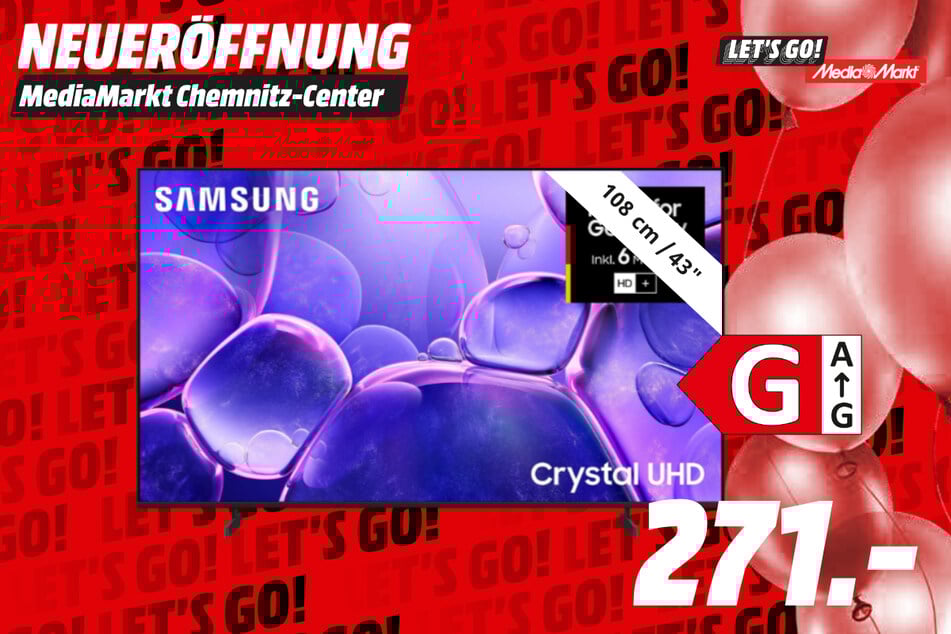 43-Zoll Samsung-Fernseher GU43U8079F für 271 Euro.